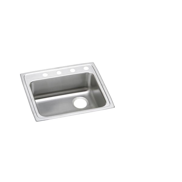 Lustertone Stainless Steel 22 X 19-1/2 X 6-1/2 Single Bowl Top Mount Ada Sink